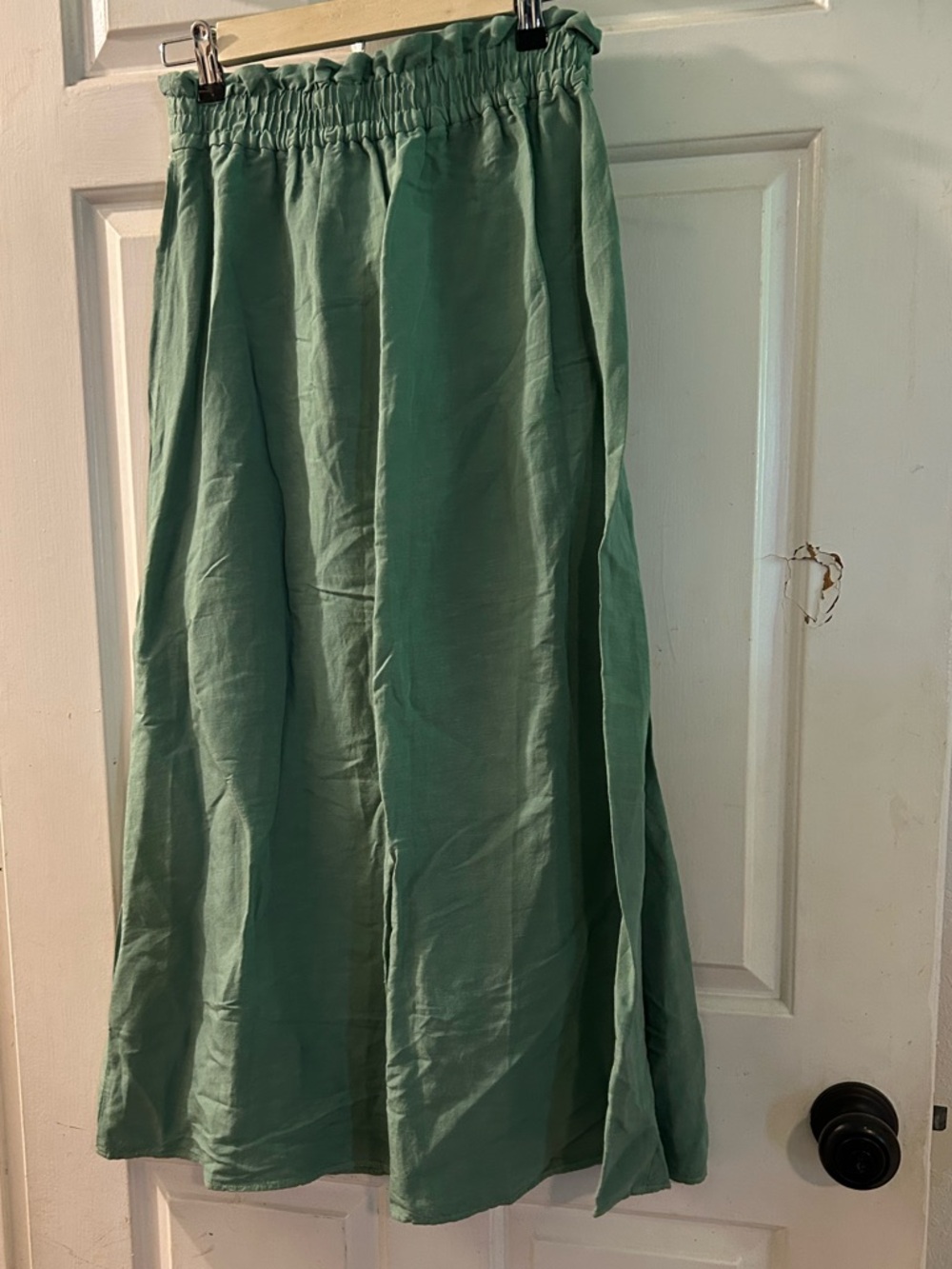Zara Sage Green Button-Front Midi Skirt - Picture 2 of 2